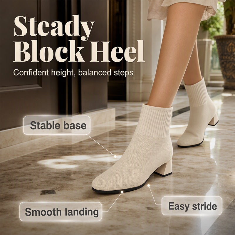 Elastic Knit Sock Boots for Women
