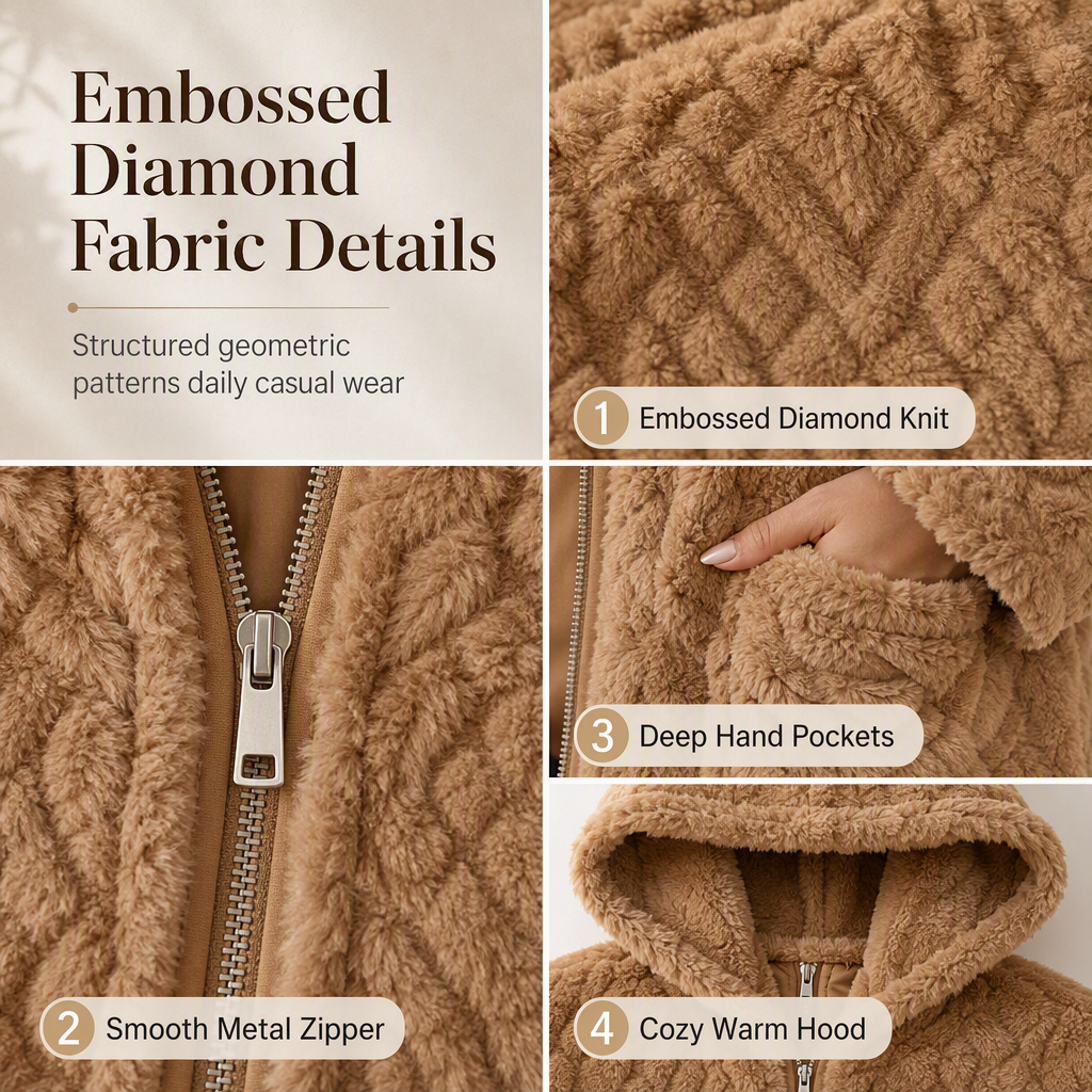 👚✨Women's Casual Plush Solid Color Cardigan✨𝘉𝘶𝘺 𝘢𝘯𝘺 2 𝘢𝘯𝘥 𝘨𝘦𝘵 𝘢𝘯 𝘦𝘹𝘵𝘳𝘢 8% 𝘥𝘪𝘴𝘤𝘰𝘶𝘯𝘵