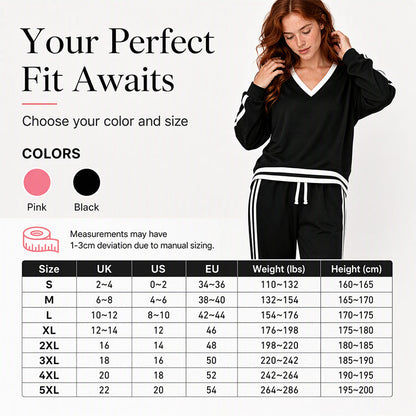 Hot Sale 50% OFF💖Women's V-Neck Pullover & Wide-Leg Pants Set