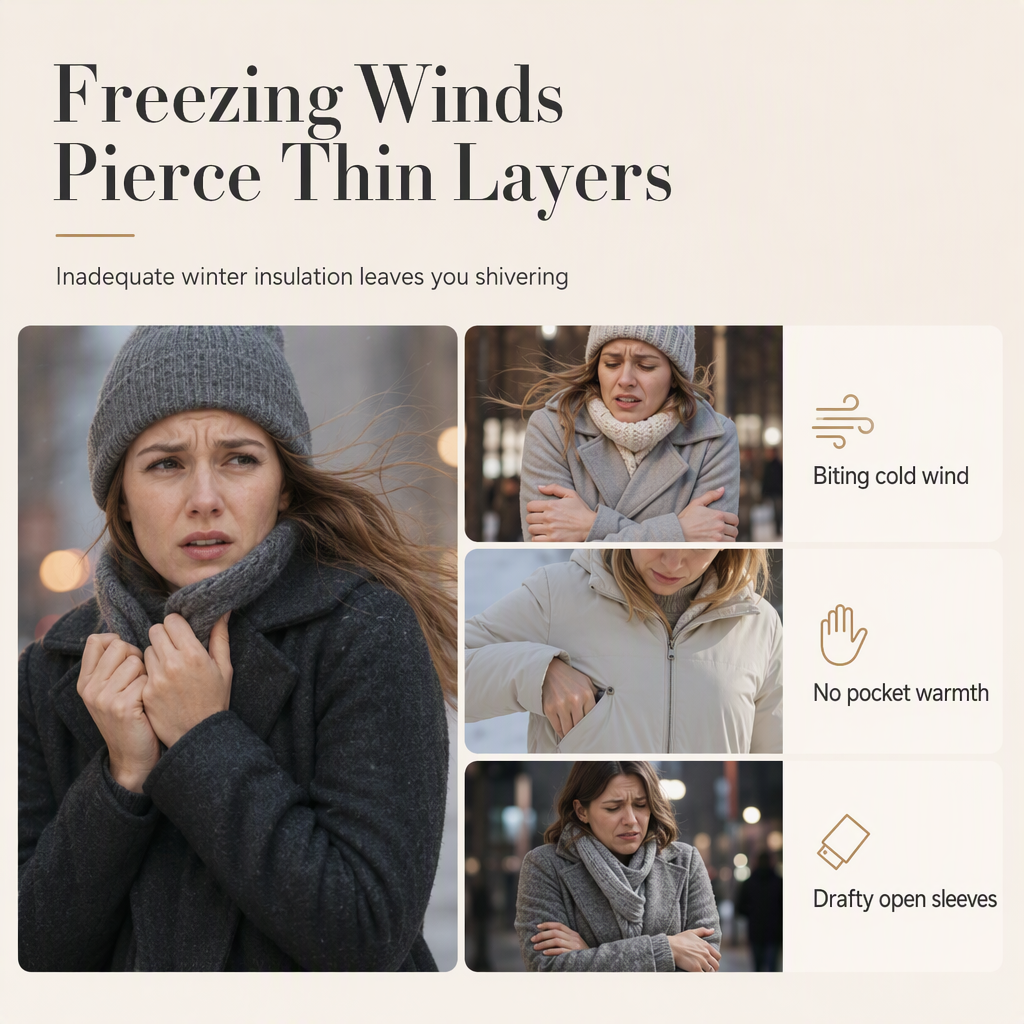 Women's Slim Fit Padded Coat — Long, Hooded, Winter 🧥