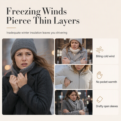 Women's Slim Fit Padded Coat — Long, Hooded, Winter 🧥
