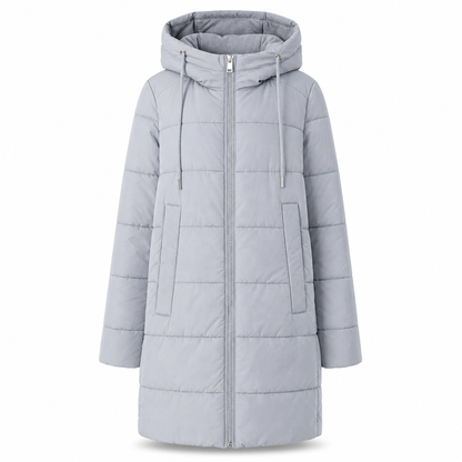 Women's Slim Fit Padded Coat — Long, Hooded, Winter 🧥