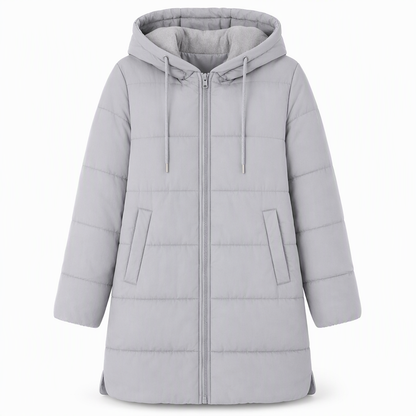 Women's Slim Fit Padded Coat — Long, Hooded, Winter 🧥