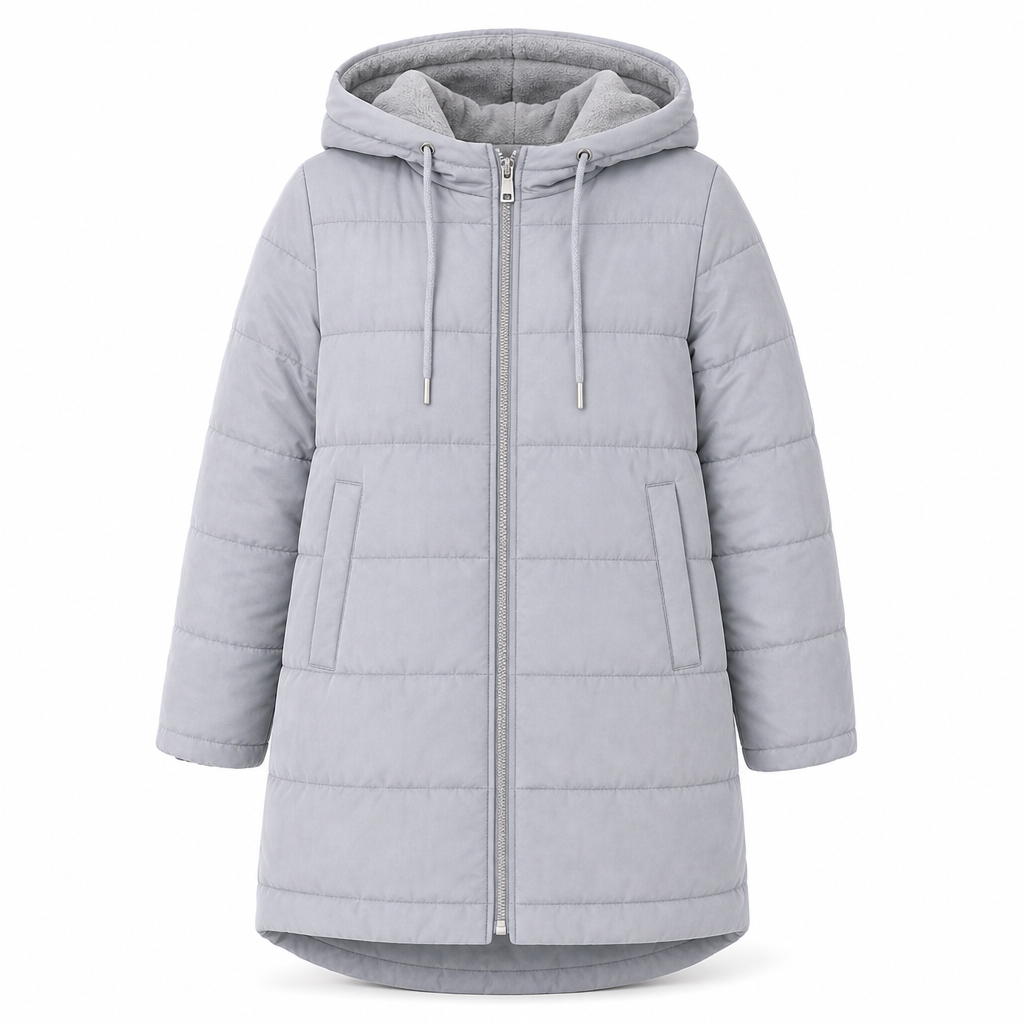 Women's Slim Fit Padded Coat — Long, Hooded, Winter 🧥