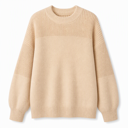 🌸Hot Sale 50% OFF💖Women's Solid Color Knit Pullover Sweater