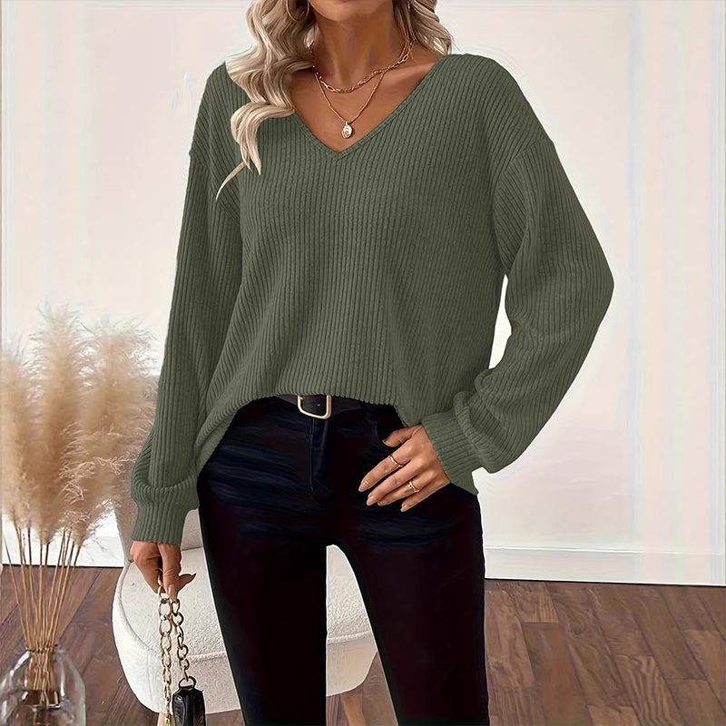 Women's Elegant Back Bowknot Knit Top