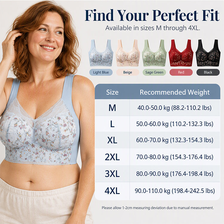 🌸Hot Sale 49% OFF🎀Women's Seamless Floral Lace Support Bra