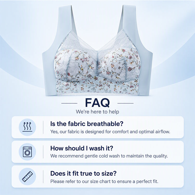 🌸Hot Sale 49% OFF🎀Women's Seamless Floral Lace Support Bra