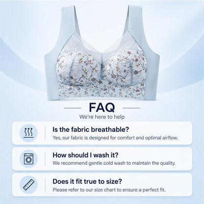 🌸Hot Sale 49% OFF🎀Women's Seamless Floral Lace Support Bra