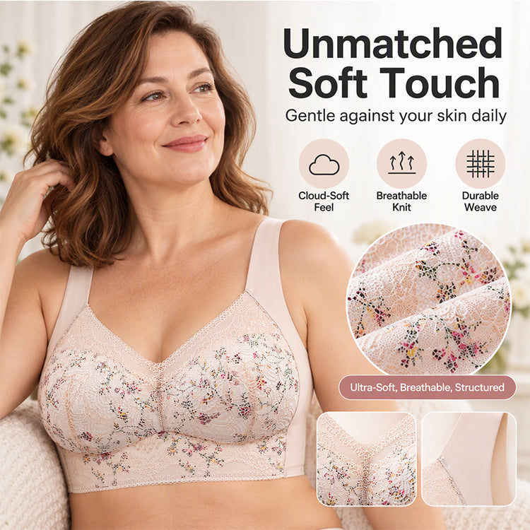 🌸Hot Sale 49% OFF🎀Women's Seamless Floral Lace Support Bra