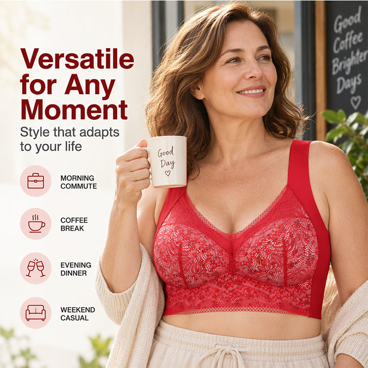🌸Hot Sale 49% OFF🎀Women's Seamless Floral Lace Support Bra