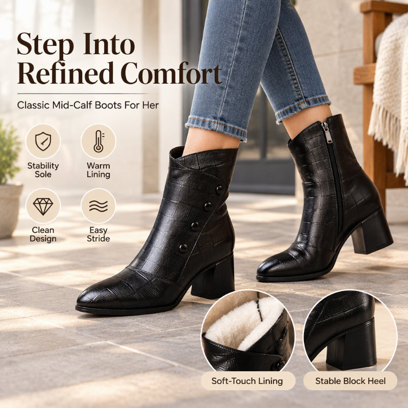 Women's Soft  Leather Ankle Boots