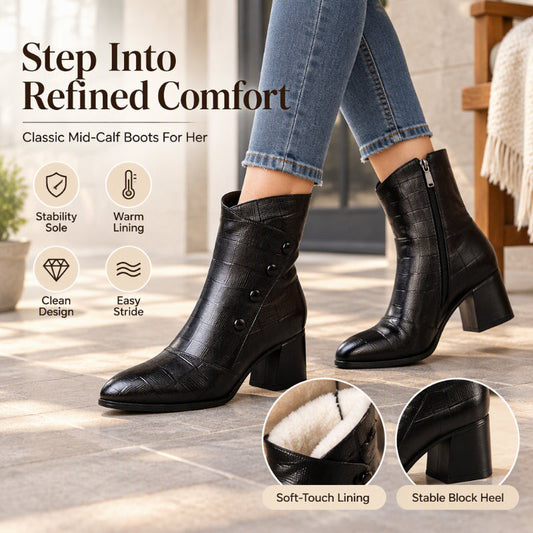 Women's Soft  Leather Ankle Boots
