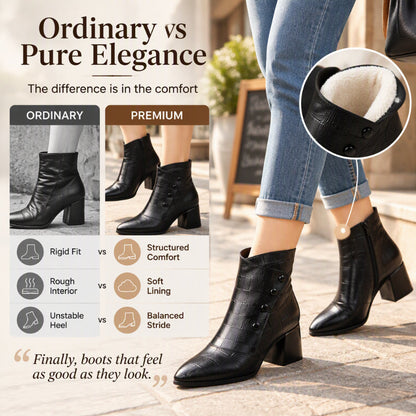 Women's Soft  Leather Ankle Boots