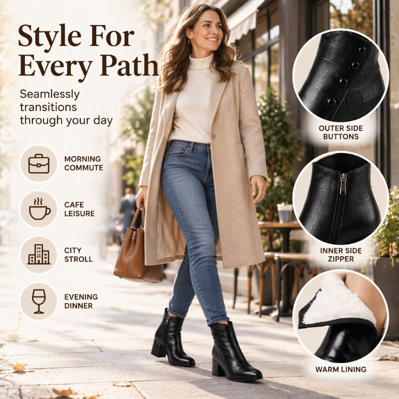 Women's Soft  Leather Ankle Boots