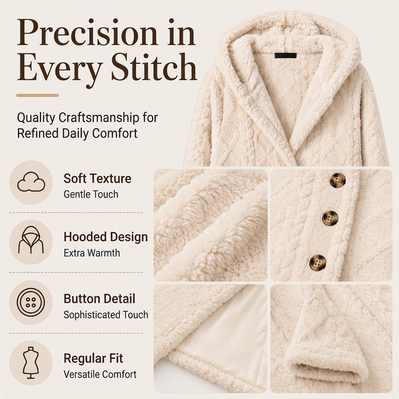 ⏳Limited-time offer: 49% off⏰Diamond-patterned women's warm hooded outerwear🎁