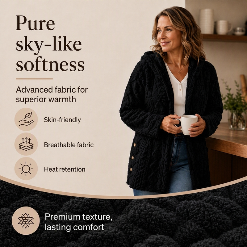 ⏳Limited-time offer: 49% off⏰Diamond-patterned women's warm hooded outerwear🎁