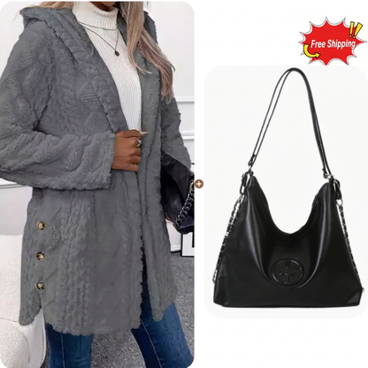 ⏳Limited-time offer: 49% off⏰Diamond-patterned women's warm hooded outerwear🎁