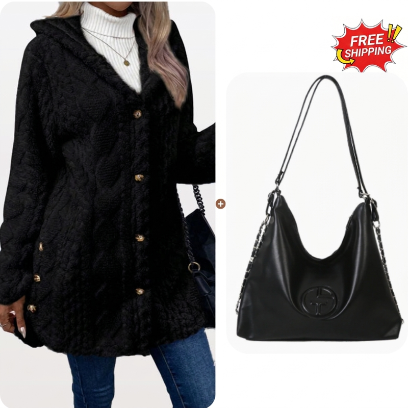⏳Limited-time offer: 49% off⏰Diamond-patterned women's warm hooded outerwear🎁