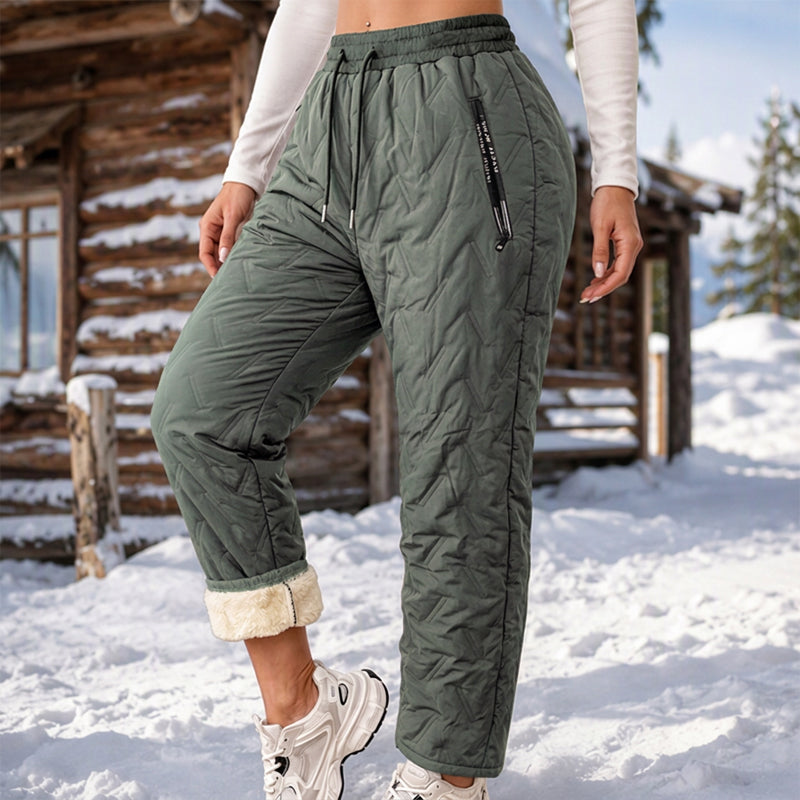 Women's Thick Plush-Lined Winter Pants