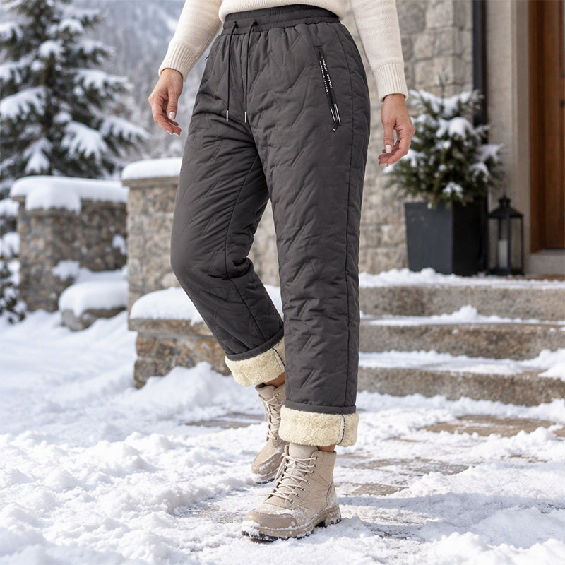 Women's Thick Plush-Lined Winter Pants
