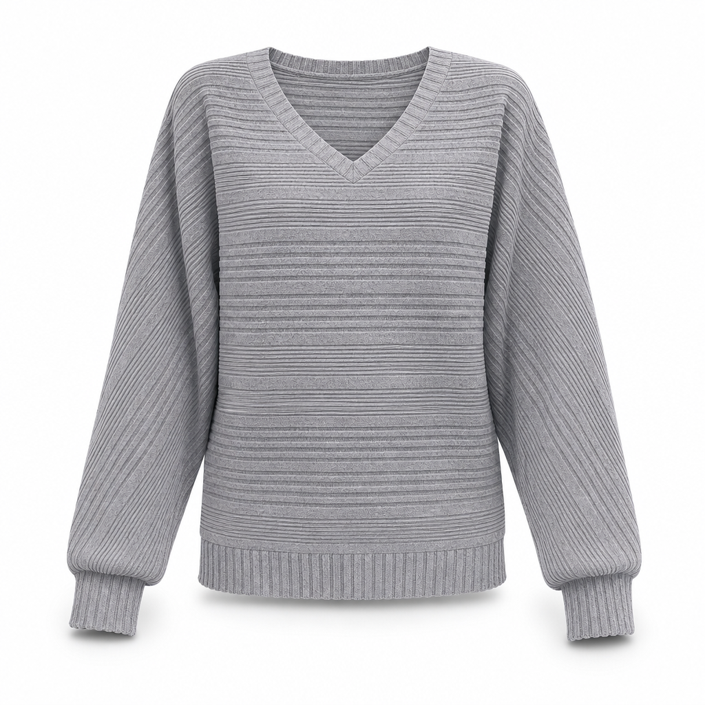 Women's Casual Long Sleeve V-Neck Top