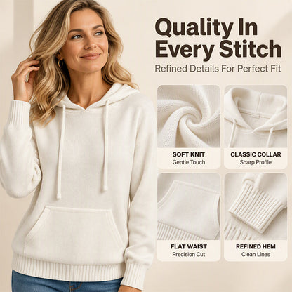 Women's Casual Hooded Knitted Sweater