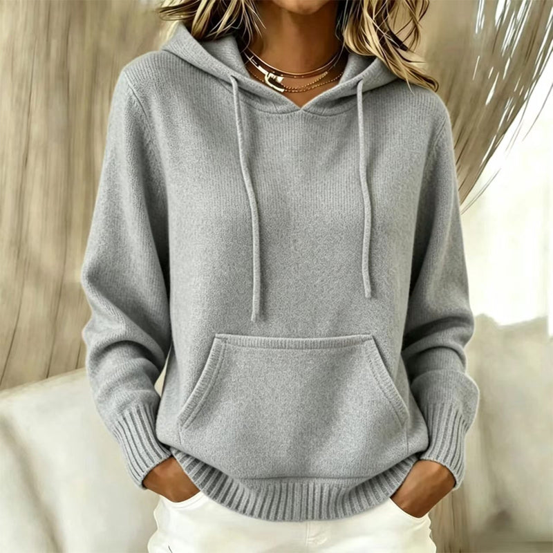 Women's Casual Hooded Knitted Sweater
