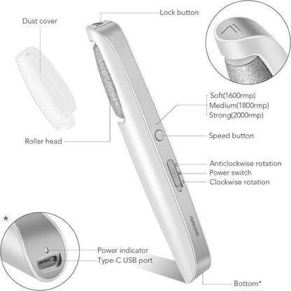 🔥Last Day Special Price £10.99!!💥-🎁Portable Electric Feet Callus Remover