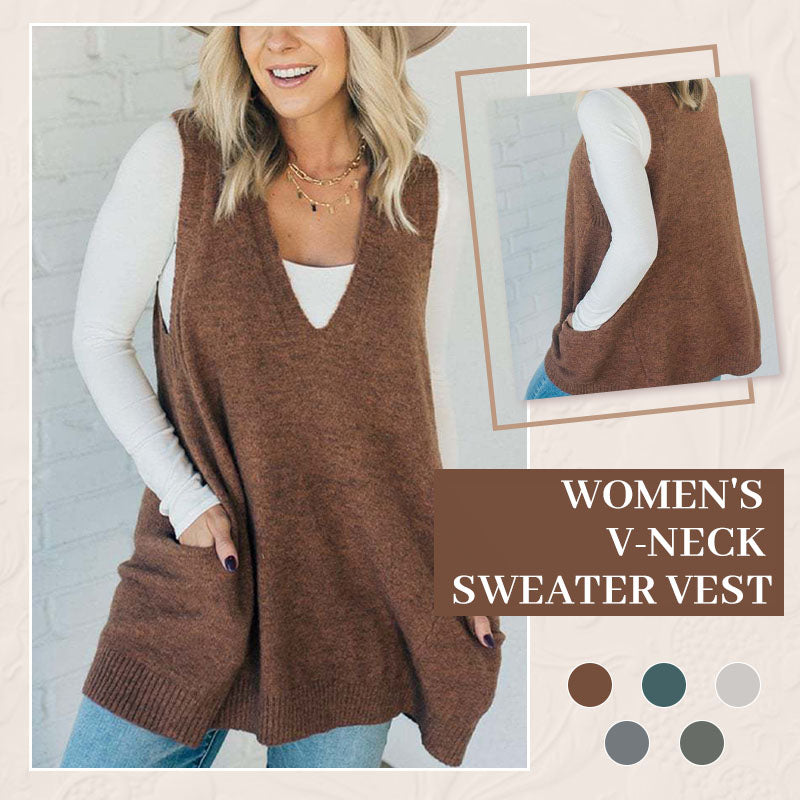 Women's V-Neck Sweater Vest