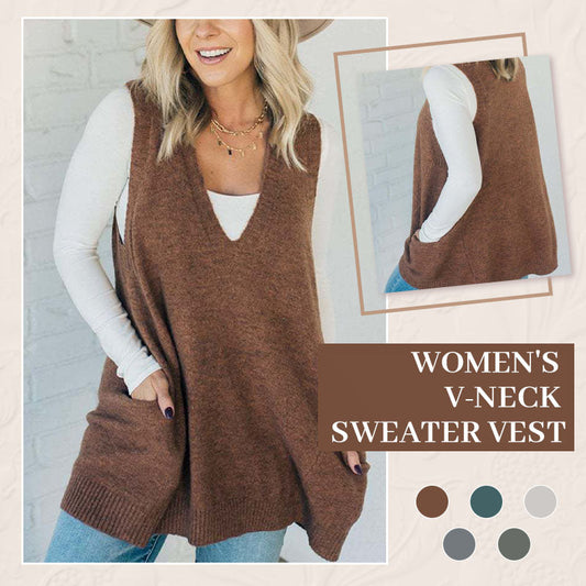 Women's V-Neck Sweater Vest