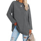 New colours women's round-neck loose-fitting drop-shoulder sleeves tops