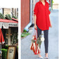 Street Fashion Women's V-neck Casual Loose Comfy Shirt