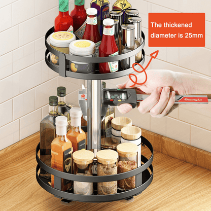 🔥The 360° rotating storage shelf can be used in any scene