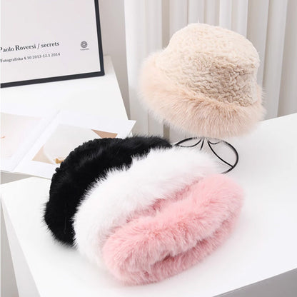 🎁Warm Gift 👒- Women's Warm Fashion Synthetic Rabbit Fur Fisherman Hat