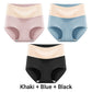 （3pcs） Women's High Waisted Breathable Antibacterial Soft Underwear