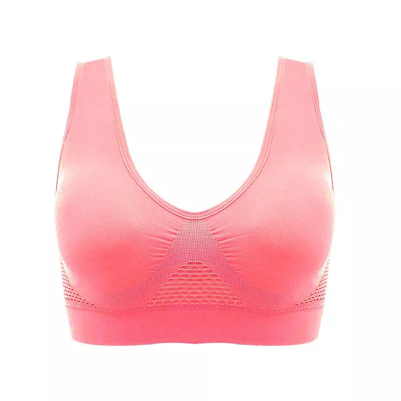 Breathable and comfortable bra without steel ring